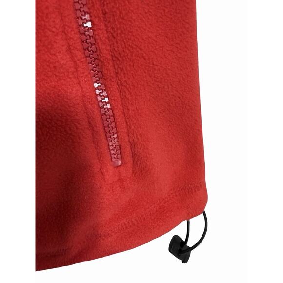 Women's Fleece Vest Embroidered Christmas Xmas 2XL Red Zippered Floral Nordic - Picture 6 of 8